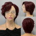 Peruca din par natural Michelle Burgundy
